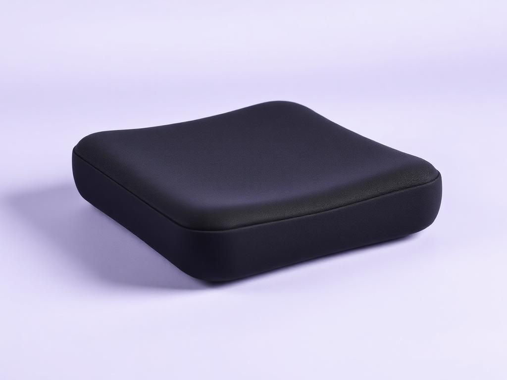 Gel and foam wheelchair seat cushion