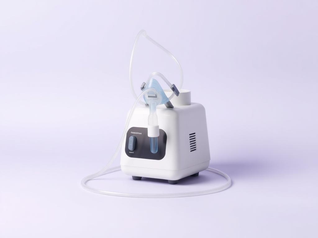 Tabletop compressor nebulizer with mask and tubing