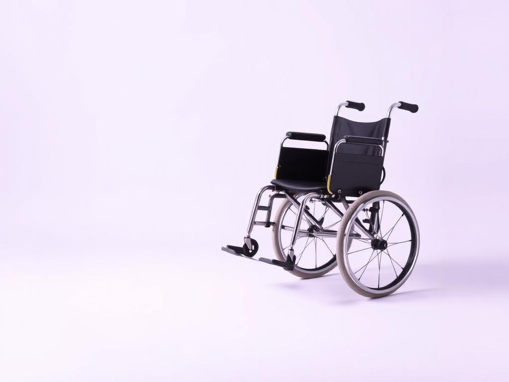 Compact folding transport chair with push handles